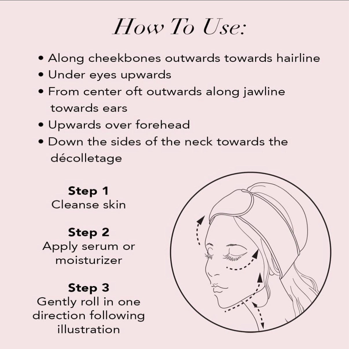 Kitsch Crystal Facial Roller (Dalmation)