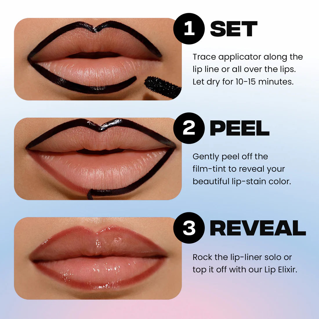 Sacheu Beauty Lip Liner Stay-n Peel Off Lip Liner