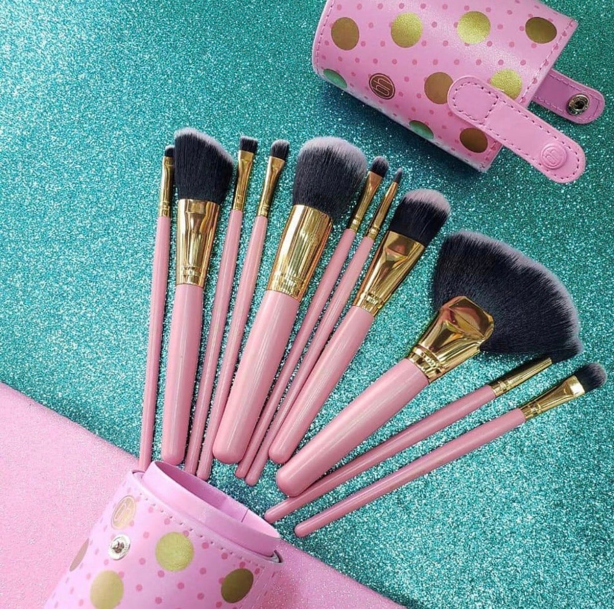 BH Dot Collection - 11 Piece Pink Brush Set