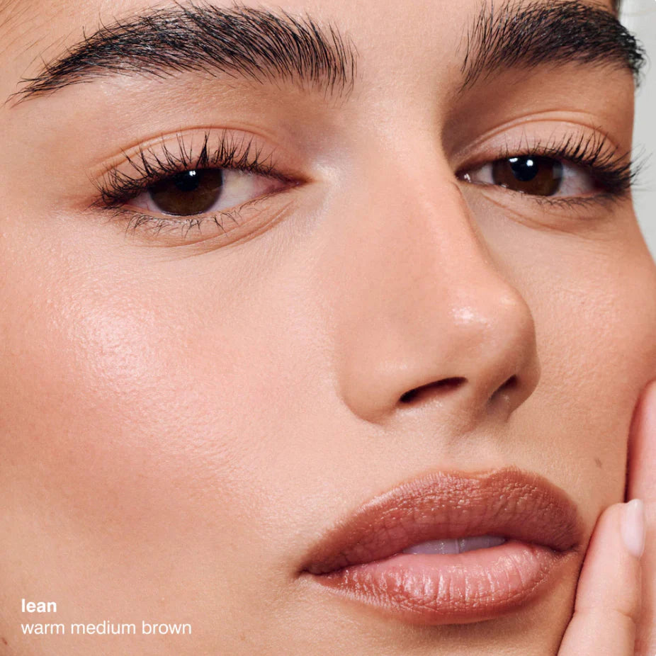 Lean - warm medium brown